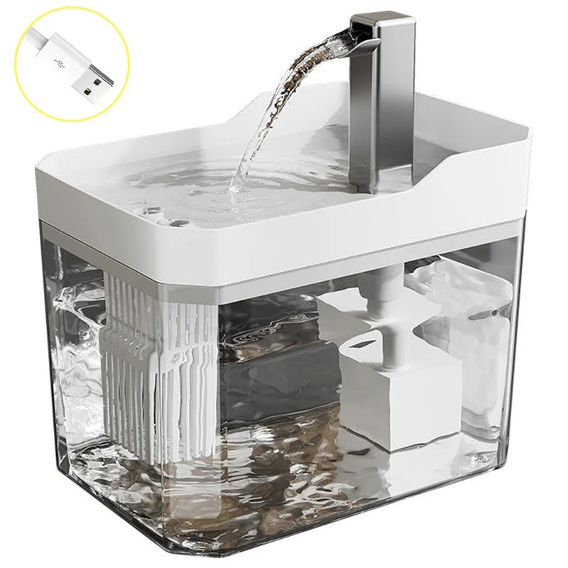 💧 Fuente de Agua Automática USB para Gatos con Filtro | Silenciosa y Recirculación Continua
