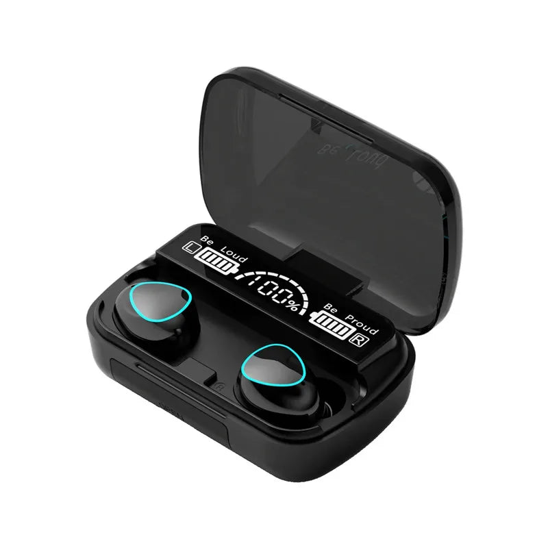 🎧 Auriculares Bluetooth M10 Inalámbricos | Pantalla LED y Estuche de Carga