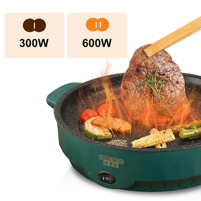 Sartén Eléctrica Multicocina Antiadherente 220V | Cocina Rápida y Fácil