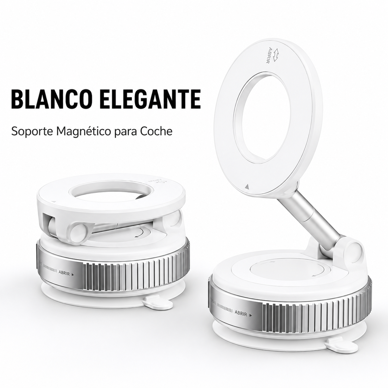 Soporte Magnético para Coche con Ventosa 360° | Compatible con MagSafe